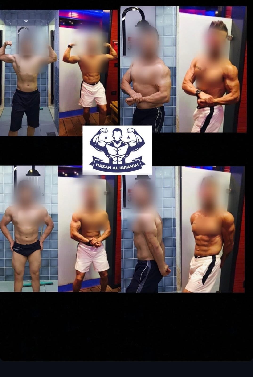 Before-and-after body transformation, Baash Pro personal training client 45